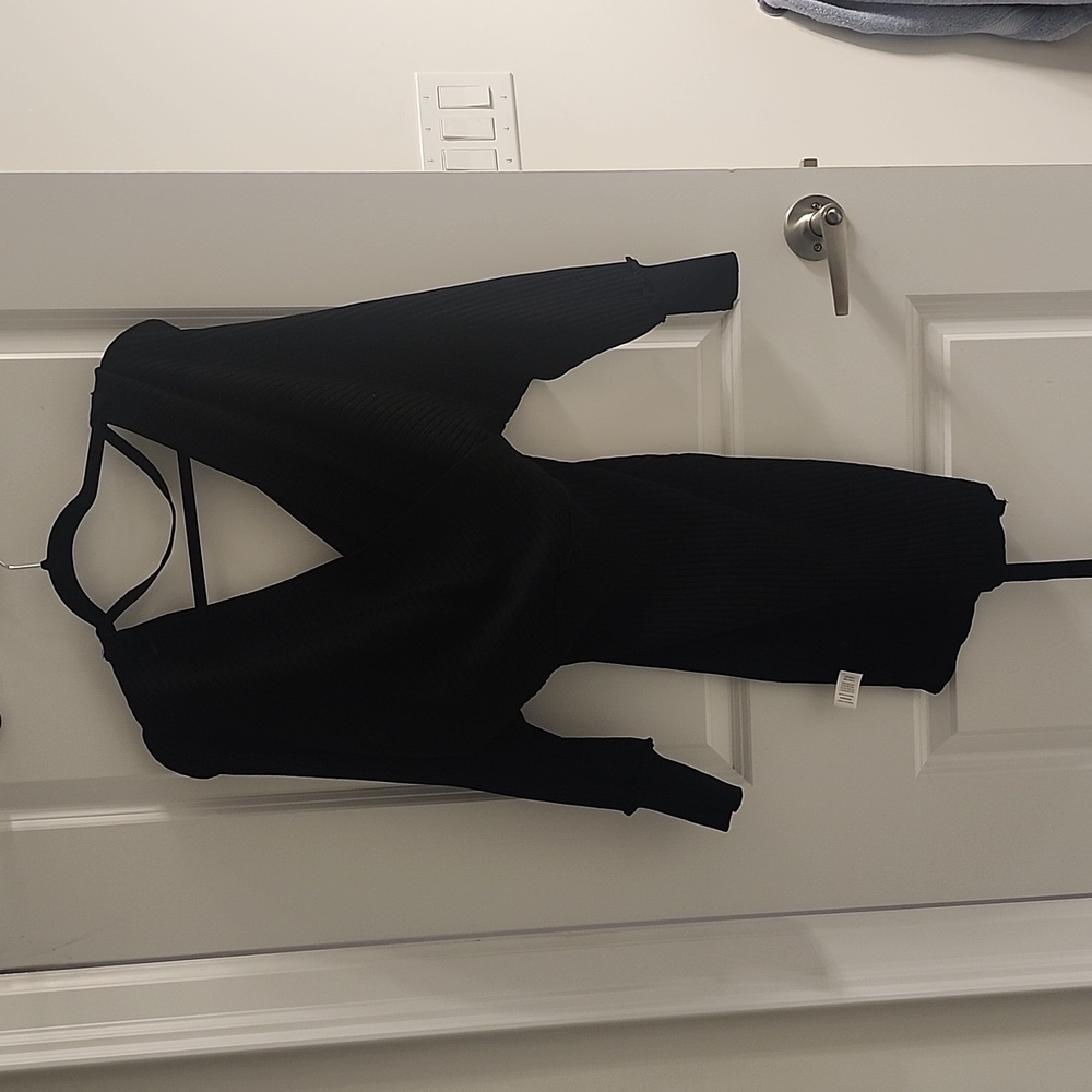 Little black winter dress